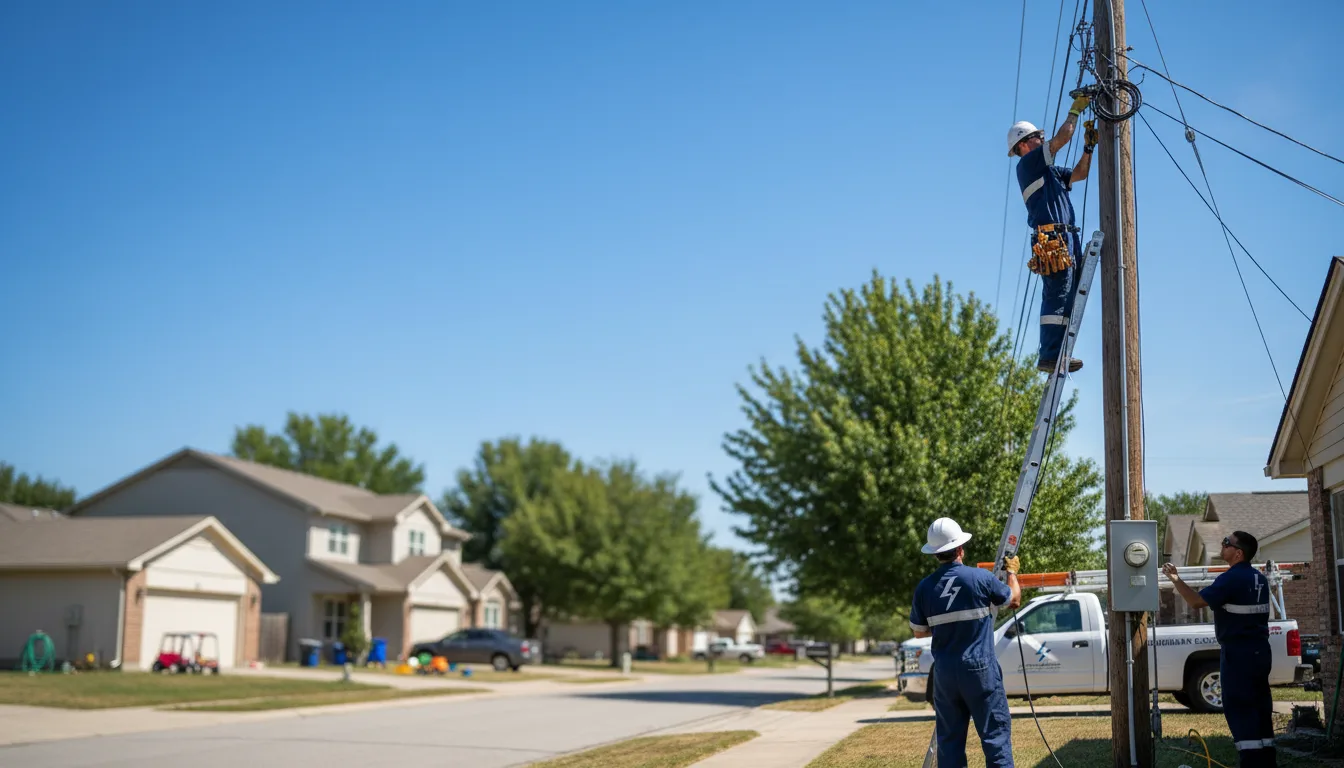 Residential electrician providing installation services in Hermon, ME